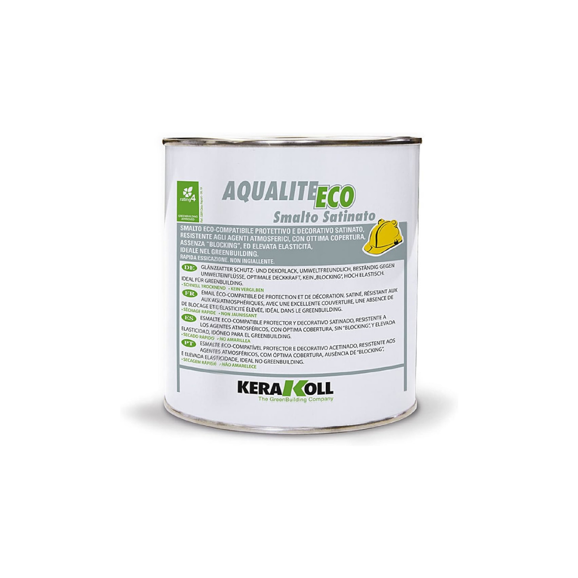 Aqualite Eco smalto Satinato (Base bianco) – 0,75 L